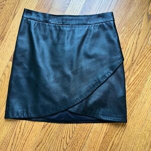 Banana Republic Genuine Leather Mini Skirt
